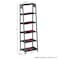 Hastings Home Ladder-Style 5-Tiered Bookcase, Gray 471355MZH - alternate 2